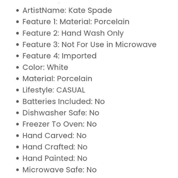 Kate Spade Lenox Charlotte Street White Blue Porcelain Tea Pot & Pink KS Box NWT - Picture 14 of 16